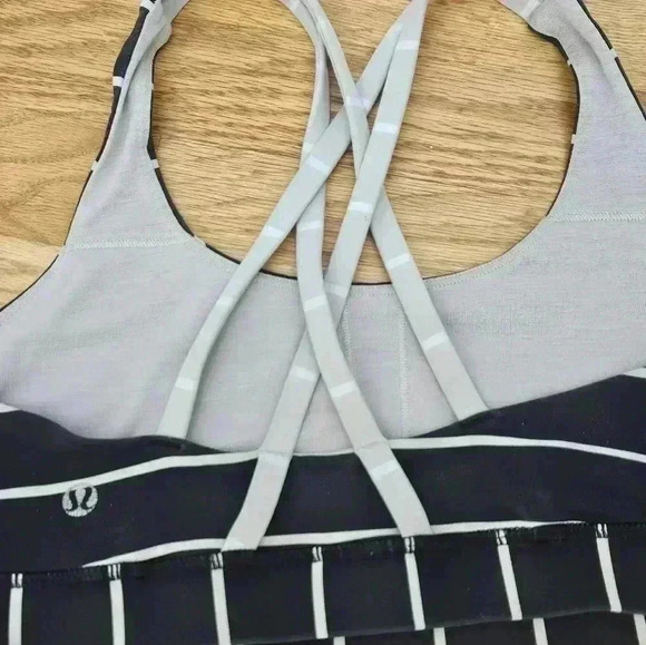 Lululemon Energy Bra, Cayman Stripe / Mojave Tan - Picture 6 of 10
